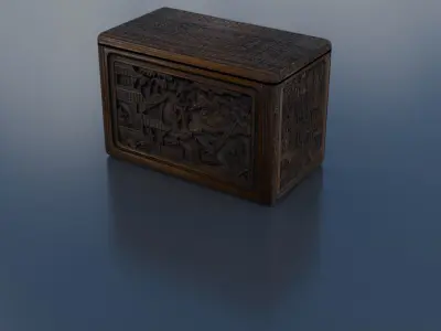 Ornate Box Low-poly 3D model