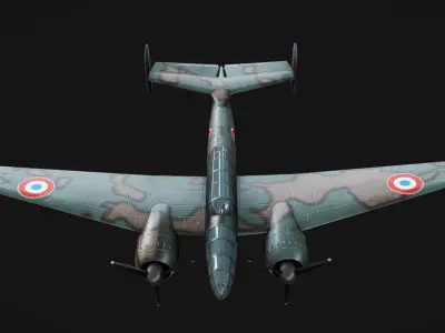 Bloch MB 174 Low-poly 3D model