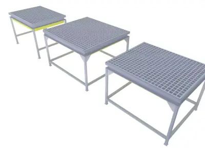 GRILL EXTRACTING TABLES Low-poly 3D model