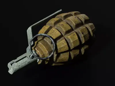 SF1 grenade Low-poly 3D model