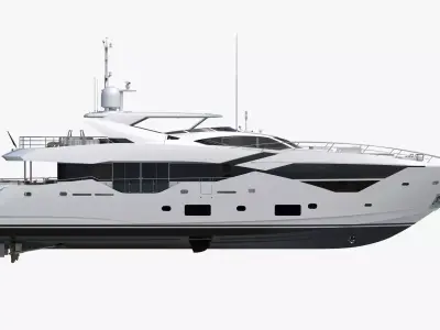 Luxury Motor Super Yacht 3D model