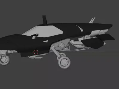 Futurex Sci-Fi Future Concept Cyberpunk Car Low-poly 3D model