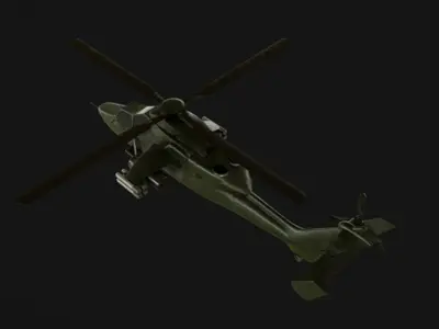 Eurocopter Tiger Low-poly 3D model