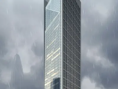 3Dmax fashion city commercial square building 447 3D model