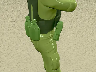 British Soldier re-built 3D model