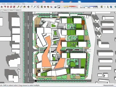 Sketchup Commercial Complex B5 3D model
