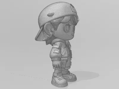 Trendy Street - style Boy 3D model