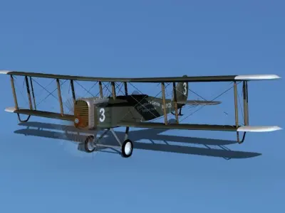 Airco DH-4 Browns Air Service 3D model