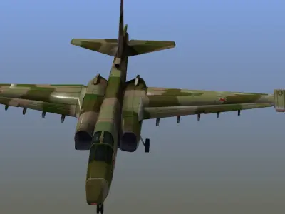 Su-25 Frogfoot LD1 Low-poly 3D model