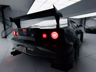 NISSAN SKYLINE RIGGED Free 3D model