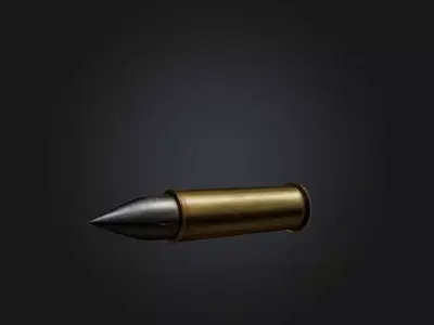  Bullet Low-poly 3D model