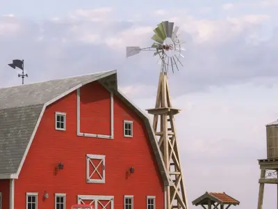  Village Farm Objects 