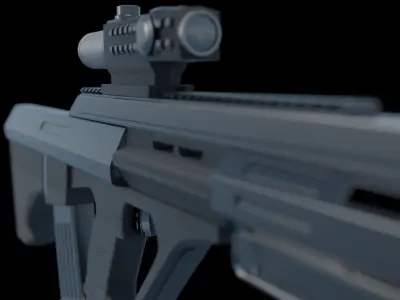 machine gun 3D model 23