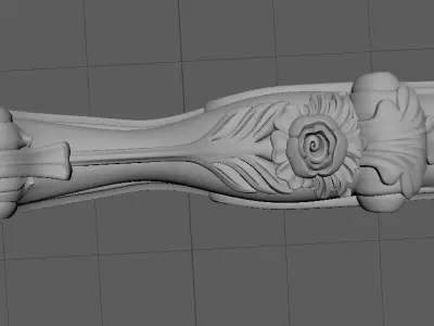 leg High quality 3d models for processing on a cnc machine  3D model 43