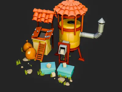 Farm Environment Props 3D model