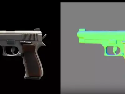 Pistol Free 3D model purchase