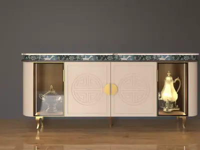 Antique cabinet 3D model buy