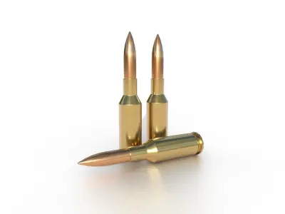 6 mm Norma Ammo Low-poly 3D model