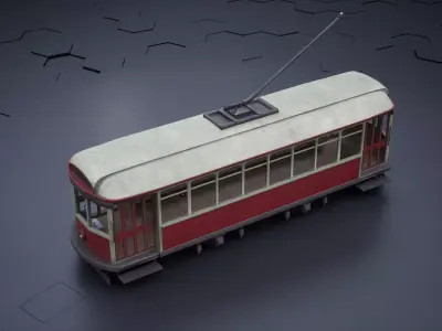 Old Tram 3D model
