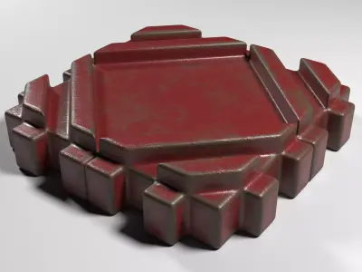 Iron weight  Low-poly 3D model