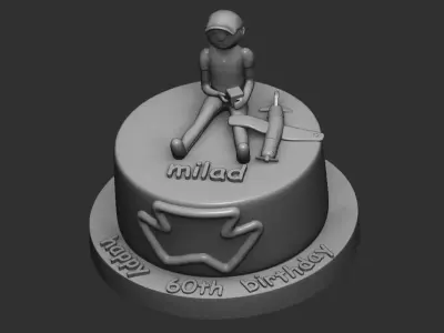 3d model cake topper 3D print model