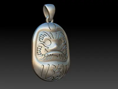 Daruma Pendant 3D print model