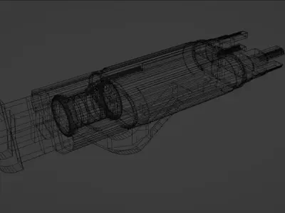 Energy Gun Free low-poly 3D model