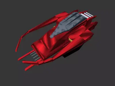 Tisha ship Low-poly 3D model