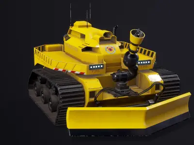 Fire Fighter Robor Thermite RS3 PBR 3D model