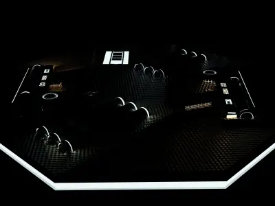 Dual Battery powered smgs Low-poly 3D model