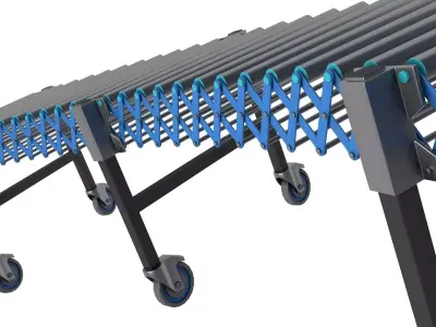 Roller Conveyor 3D model buy