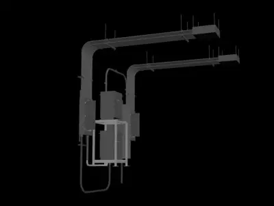 Small Electrical room equipment 3D model