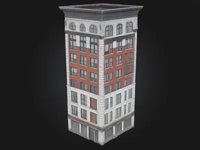 Urban Cornerstone  The Architectural Anchor of a Modern City  3D model