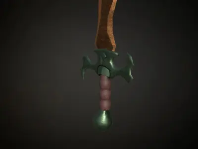 Medieval Fantasy Sword Low-poly 3D model order