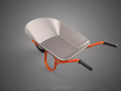 STANDARD WHEELBARROWS WHEELBARROW WHEEL BARROW CART TROLLEY LIFT 3D model