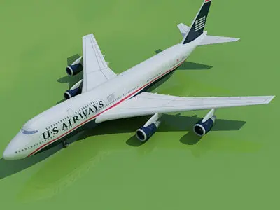 Boeing US Airways V2 3D model