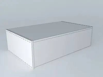 Ring wooden box with letter o Free 3D model