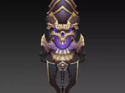  shield Low-poly 3D model