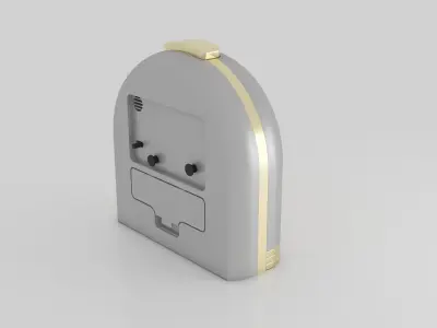 Analog Alarm Clock Small 3d Model 3D model