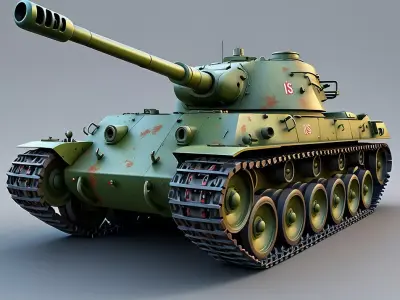 1975Soviet IS IOSEF STALIN Heavy Tank 3D Model 3D print model