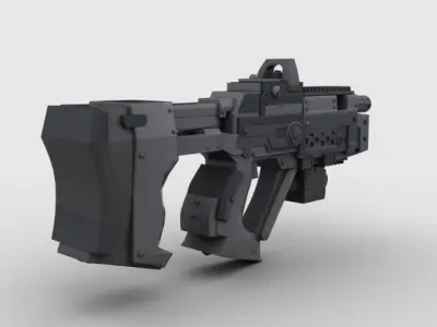 Sci Fi Gun 01  3D model
