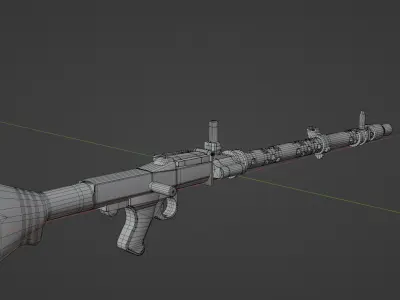 M34 MACHINE GUN 3D model