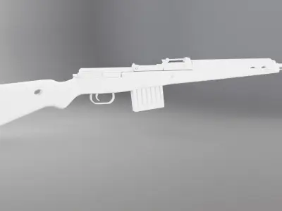 WAR GUN Low-poly 3D model
