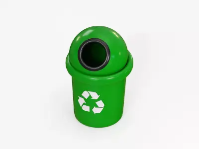 Recycle Bin Low-poly 3D model purchase