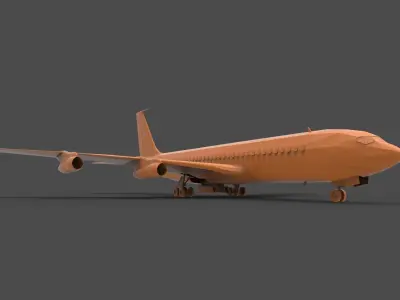 BOEING 707 3D print model purchase
