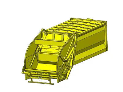 Refuse Compactor Vehicle 14 CuM Capacity 3D model