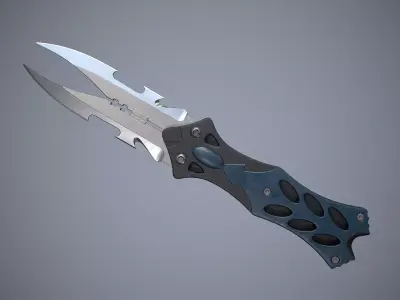 Knife High Tech 6 Low-poly 3D model