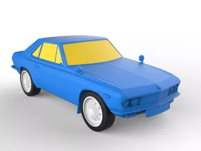 Nissan Silvia 1965 Classic Car 3D print model
