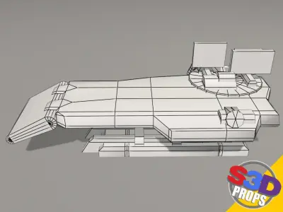 Scifi repair table 3D model