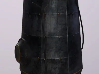 Machine MainTank Low-poly 3D model